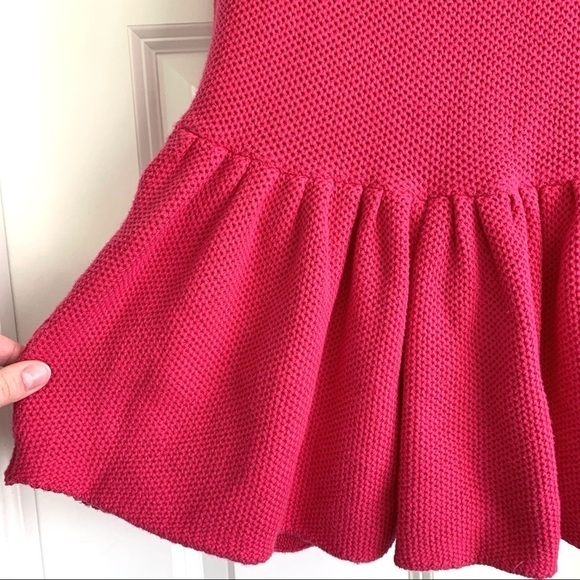 Joe Fresh Bright Pink Tight Knit Peplum Blouse Tank Top size Small - Picture 2 of 8